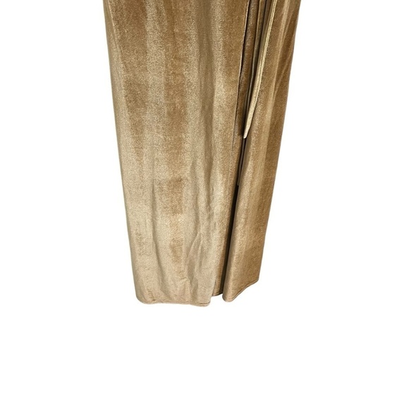 BALTIC BORN Meghan Gold Velvet Wrap Maxi Dress - Picture 6 of 11